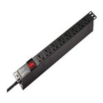 Regleta pdu para rack 8 tomas Stc.