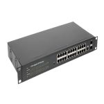 SWITCH 24 PUERTOS STC-S0224R GIGABIT 10/100/1000 METÁLICO RACKEABLE