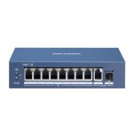Switch POE DS-3E0510P-E/M no administrado de 8 puertos Gigabit marca Hikvision.