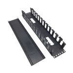 Organizador De Cables Horizontal Rack Frontal 2u Marca Stc