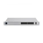 Switch USW-24 puertos 10/100/1000 Mbps + 2 puertos 1G SFP, pantalla informativa Ubiquiti