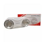 Lampara Led De Emergencia Dos Faros Led Lt42301 Marca Matrix.