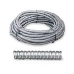 Tuberia Flexible Corrugada Metalica media Pulgada X 50 Metros